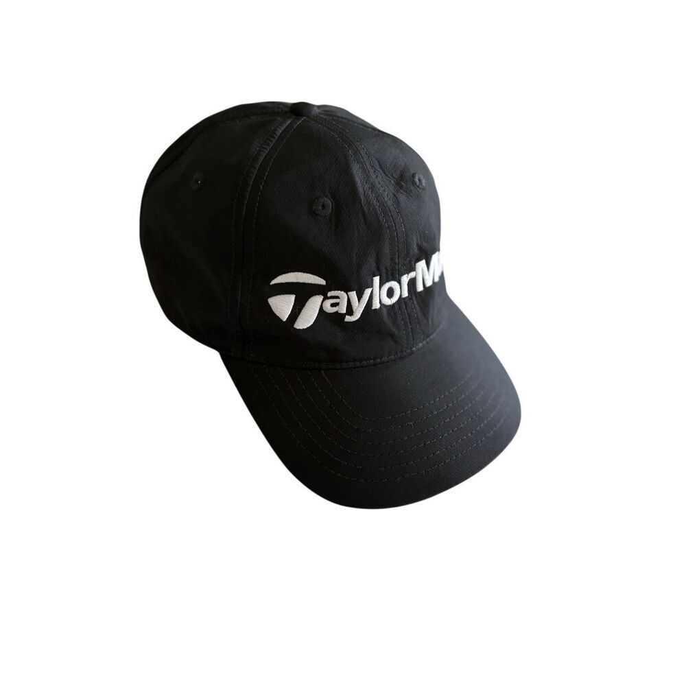 TaylorMade black golf hat - OS